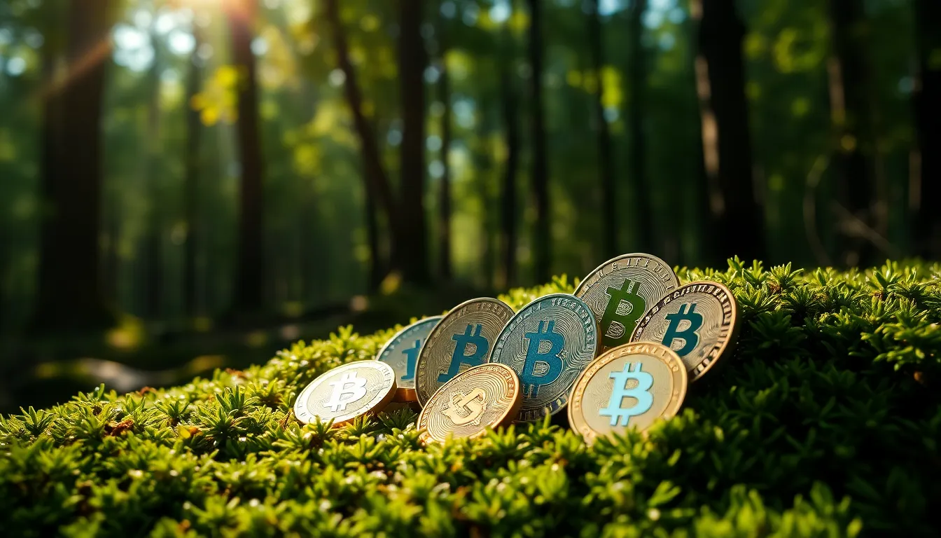 블록체인 기술과 암호화폐 시장 동향을 나타내는 이미지